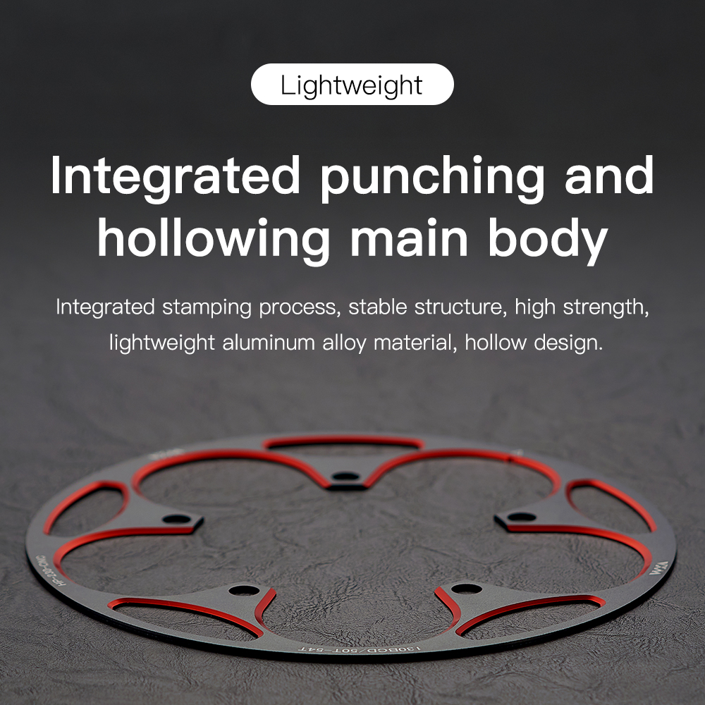 130BCD 50T-54T 56T-60T Road Bicycle Crank Set Aluminum Alloy Protective Plate Single Disc Sprocket Gear Strong Protective Cover