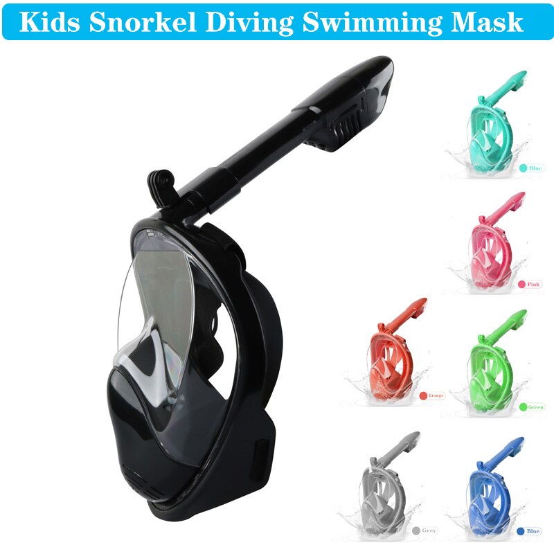 Kids Unisex Snorkel Duikbril Zwemmen Volledige Gezicht Snorkelen Maskers Kind Onderwater Scuba Anti Fog Snorkel Scuba Apparatuur Set