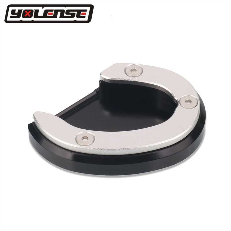 Für Bobber Speedmaster Motorrad CNC Seite Stehen Pad Platte Ständer Vergrößerer Unterstützung Erweiterung