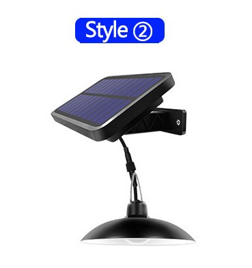 Solar tuinlamp, waterdichte solarlamp, tuinverlichting, led solarlamp, buitenlamp, hanglamp, binnenverlichting, eclairage, exterieur: Stijl 2 / Wit uitstralend / Zwarte schelp