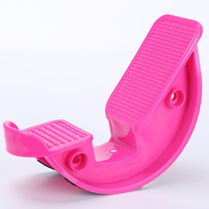 Stretch Board Gym Fitness Equipment Rocker Bodybuilding Workout Leg Muscle Massage Stretch Women Balance Board Exercise At Home: One Pink