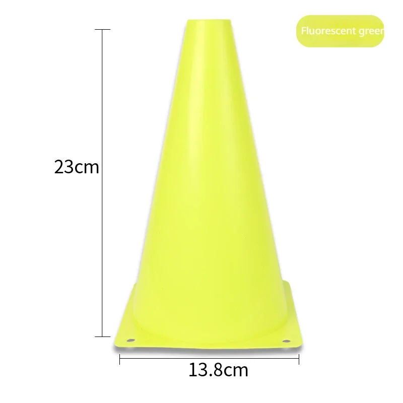 23cm merkkiä ämpäri paksu jalkapallotie tasainen harjoituskartio rulla paalu jalkapallo jalkatyö harjoittelu este merkintä kuppi este merkki: Vaalean harmaa