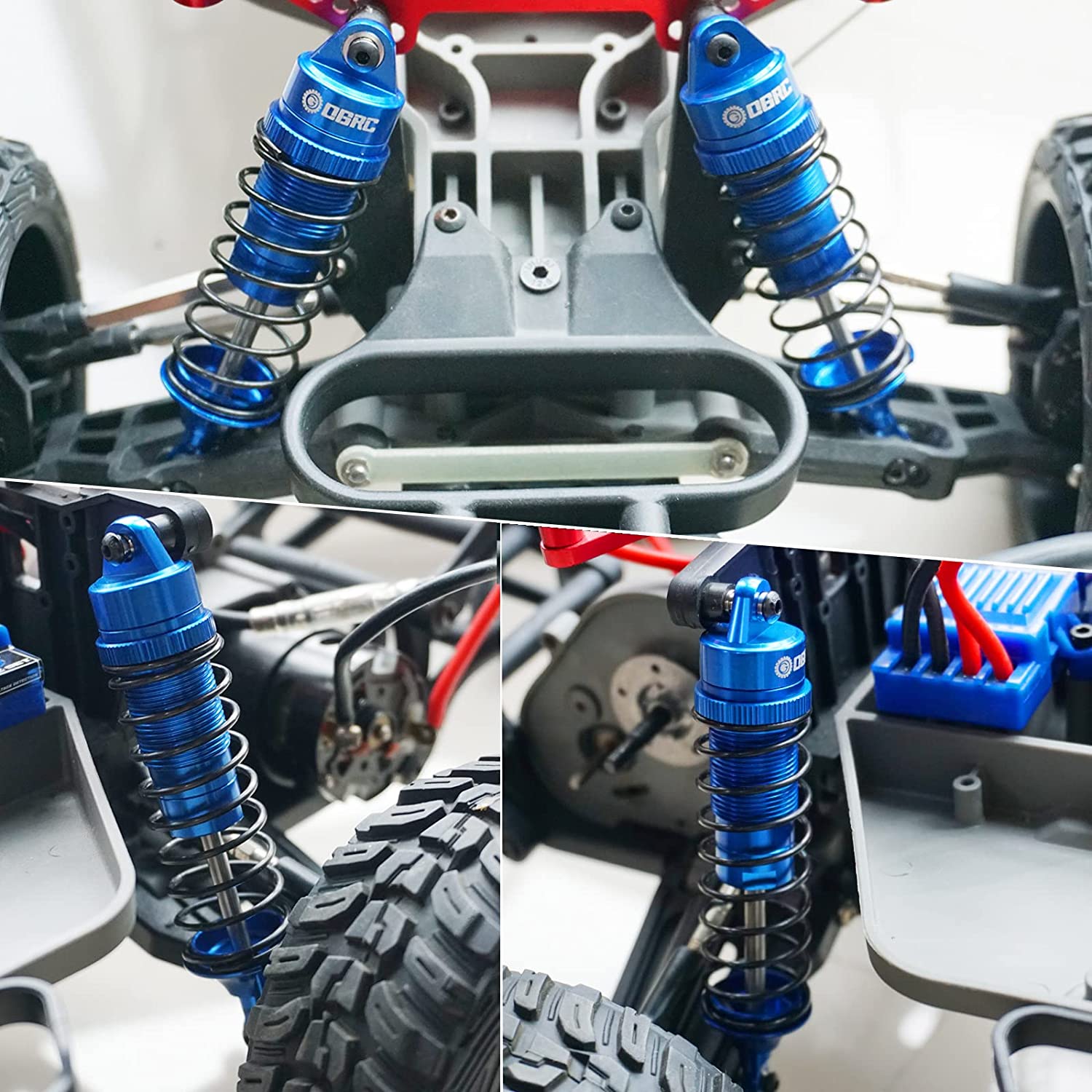 Esilun Rc Olie Schokdemper Demper Voor Traxxas Slash 2wd Hoss Rustler 4X4 Vxl Slash 4X4 Bandiet Nitro Stormloop 1/10 Accessoires