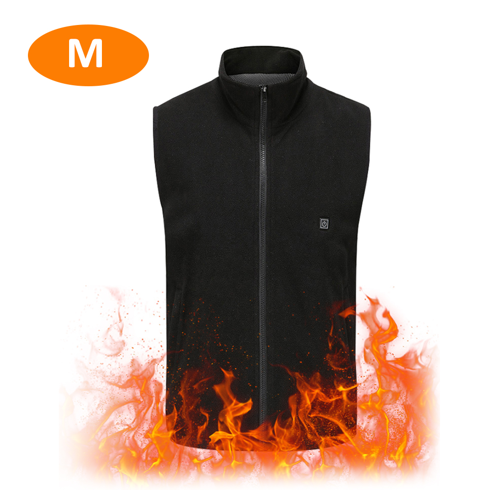 Elektrische Verwarmde Vest Mannen Vrouwen Verwarming Vest Thermische Warme Kleding Usb Verwarmde Outdoor Vest Winter Verwarmde Jas: M