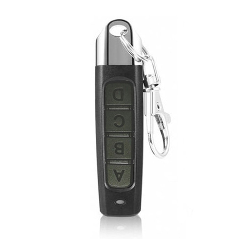 Universal Cloning Duplicator Key Fob A Distance Remote Control 433MHZ Clone Fixed Learning Code For Gate Garage Door: ABCD Black