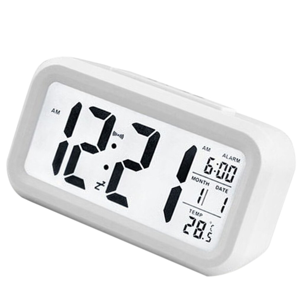 Electric Desktop Clock Electronic Alarm Digital Big LED Screen Clock Data Time Calendar Desk Watch