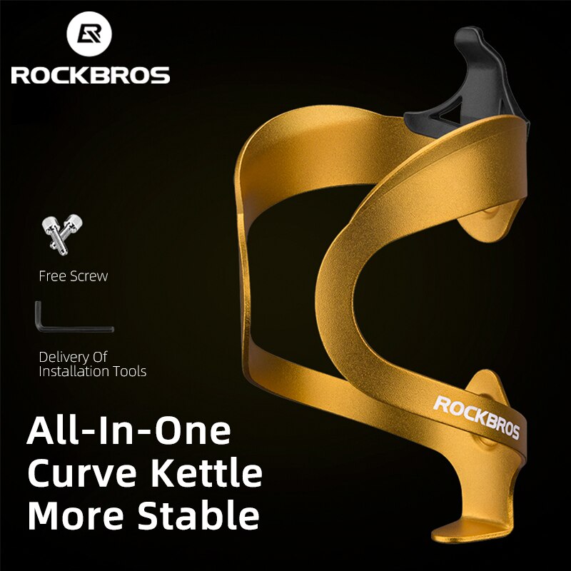 ROCKBROS Bicycle Water Bottle Holder Ultralight Aluminium Alloy Adjustable Bicycle Bottle Cage Cup Holder Bicycle Accessories