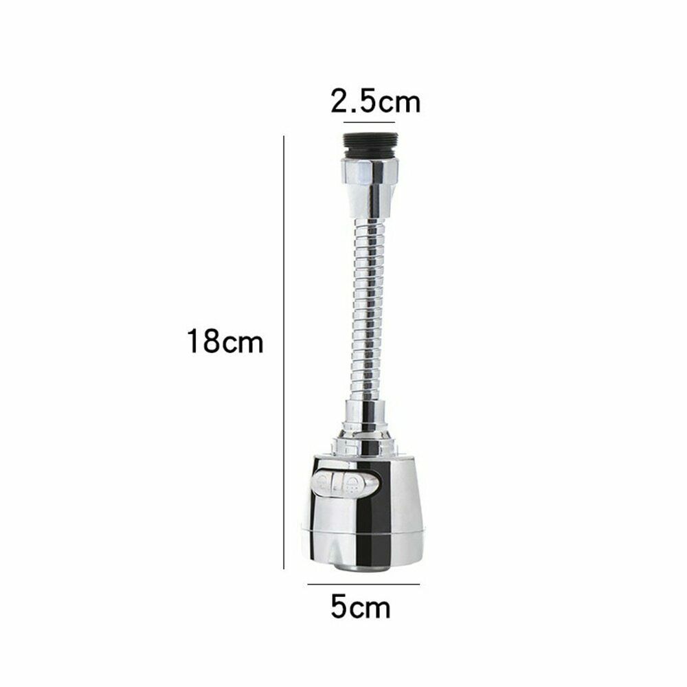 Grifo de cocina de acero inoxidable 360 giratorio, extensor de filtro, alcachofa de ducha, baño de cocina, fregadero de Ducha: Blanco