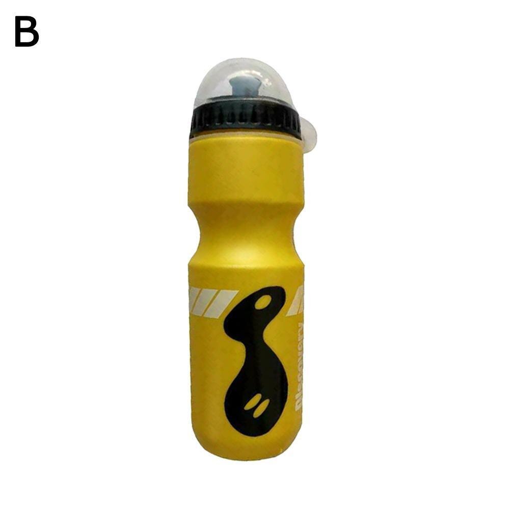 1 st 750 ml mountainbike cykel vatten drink fles med outd utomhus sport vatten drinkware draagbare fles ketel plast hållare  c1 t 4: Gul