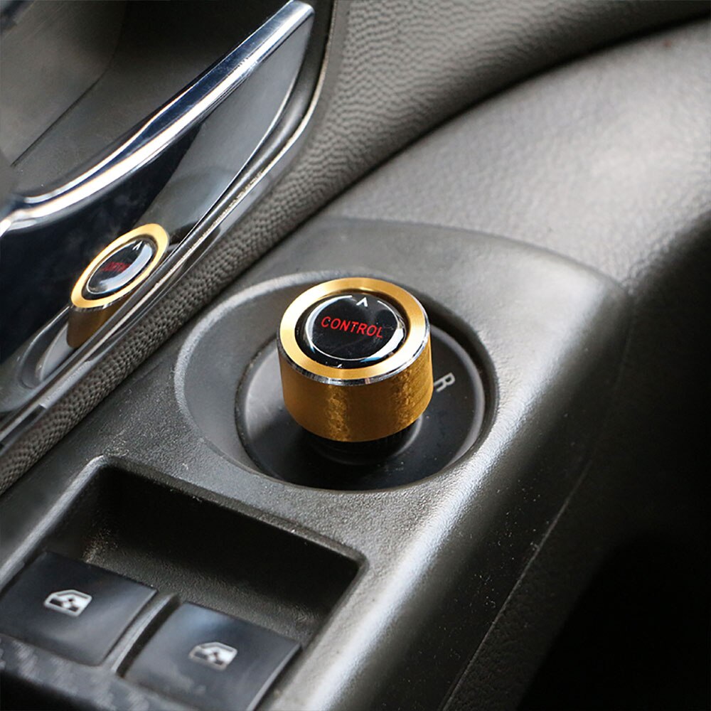Auton taustapeilin painonapin nupin suojus chevrolet cruze lisävarusteille ohjauspainikkeen kytkimen tarra: Kultainen nupin kansi