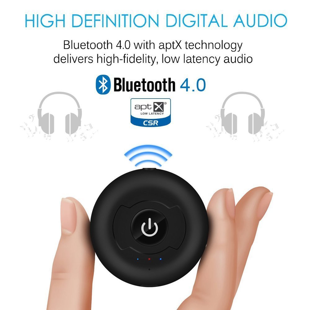 Multipoint Wireless Bluetooth Transmitter For Audio TV 3.5mm Jack Aptx Music AUX Bluetooth 4.0 Adapter For Two Headphones