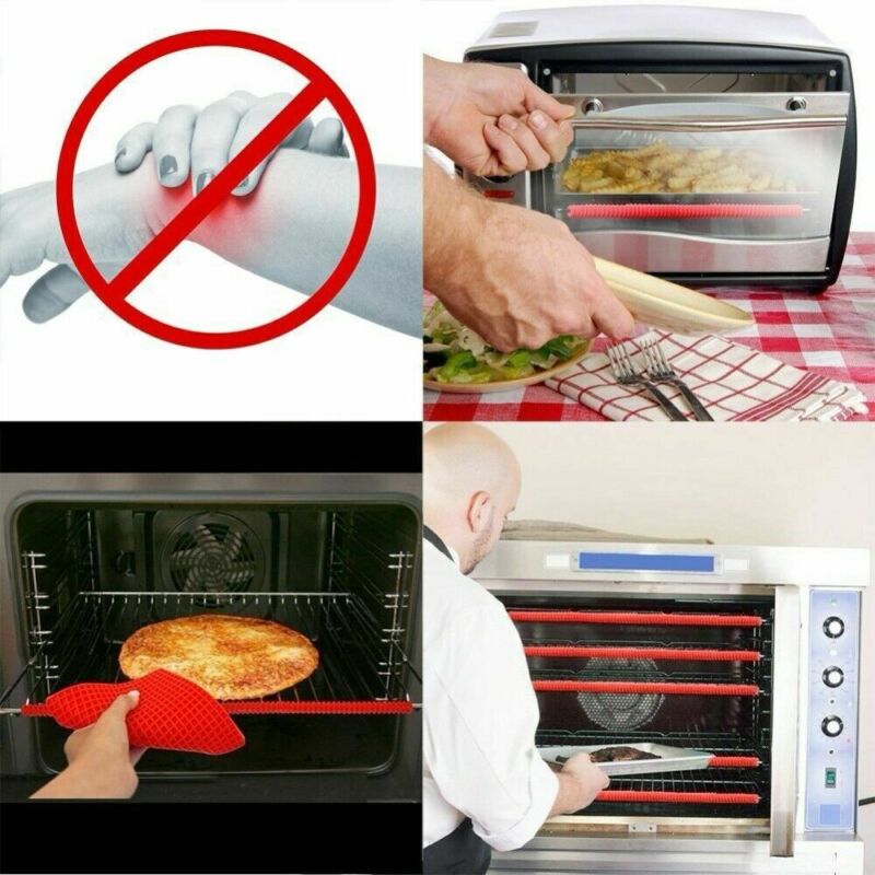1PCS Oven Shelf Protector Silicone Oven Rack Guard Heat Resistant Strips