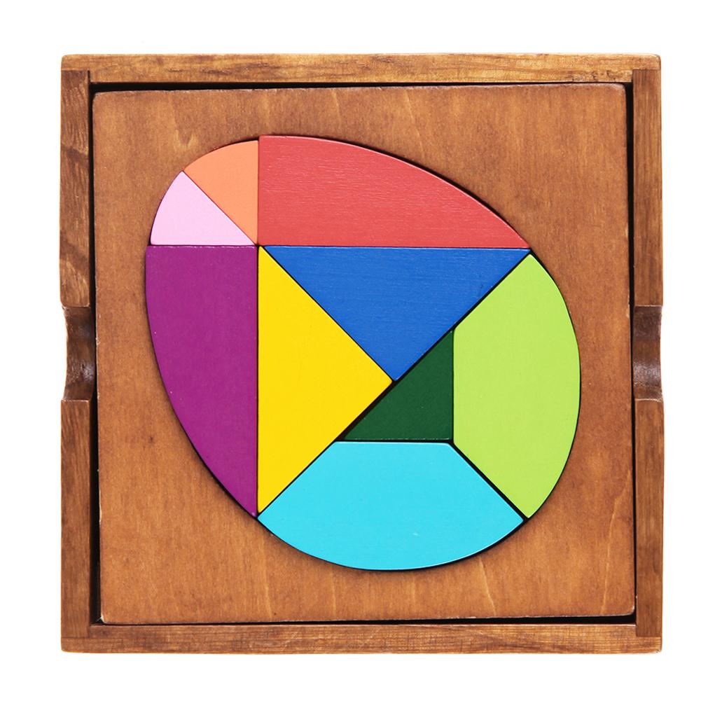 Funny Wood Puzzles Color Geometric Shape Learning Toys Daily Durability Practical Hands-on Ability Training Necessary Fun Toys: A