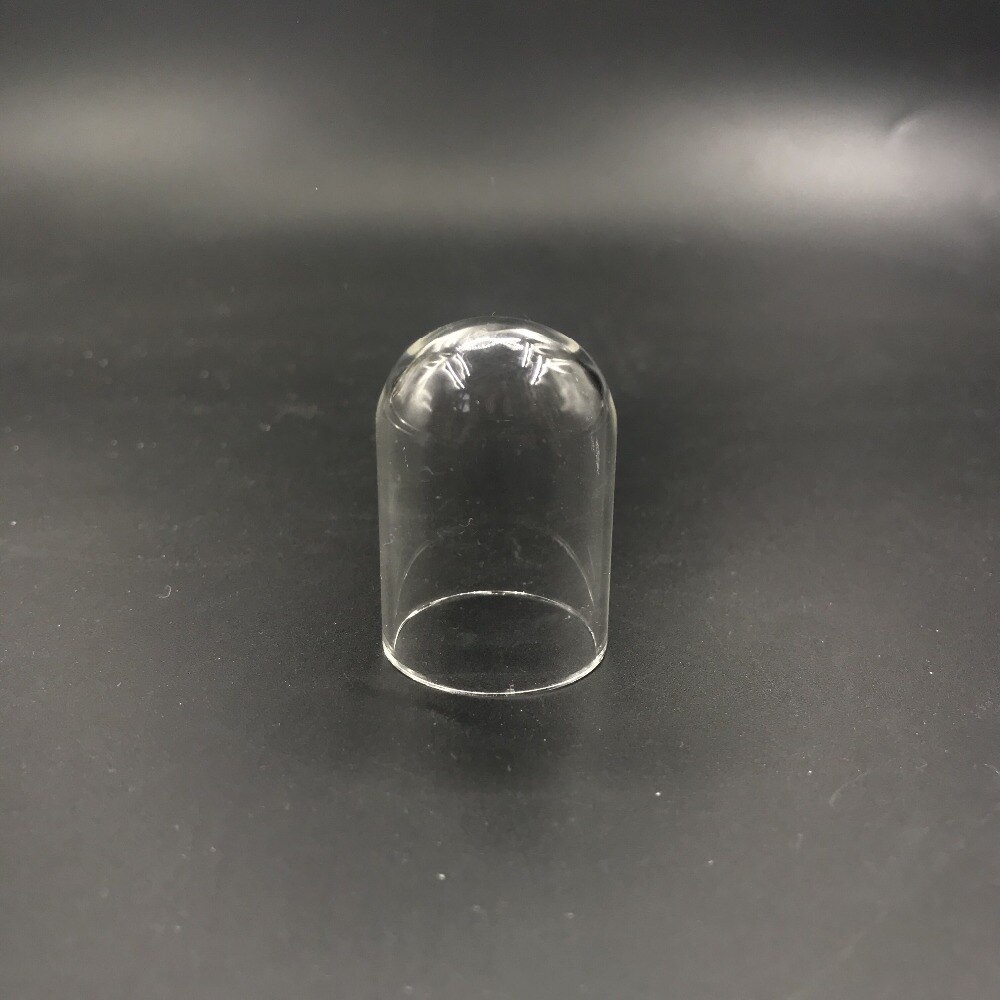 50 stk / mye 35 x 25mm klart mini rør bjelle glass glass globus boble glass deksel kuppel ønske diy glassflaske hetteglass anheng halskjede dekor: Ingen skrog