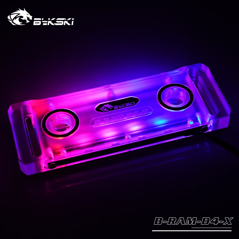 Bykski Acryl RAM Wasser Block Speicher Kühler unterstützt 4 kanäle & 2 kanäle 5V Oder 12 Mobo Aura synchronisieren b-RAM-D4-X