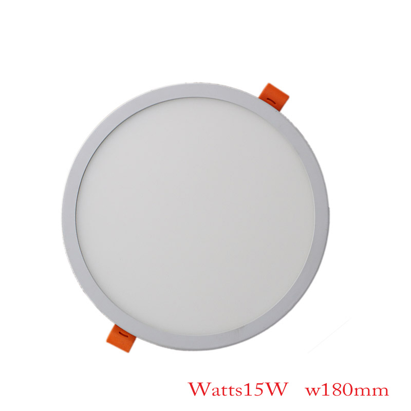 LED Panel Lights Ultrathin Downlight 6W 8W 15W 20W 220V Square Round Panel Light White/Warm Indoor Bedroom LED Ceiling Light: Round 15W / White