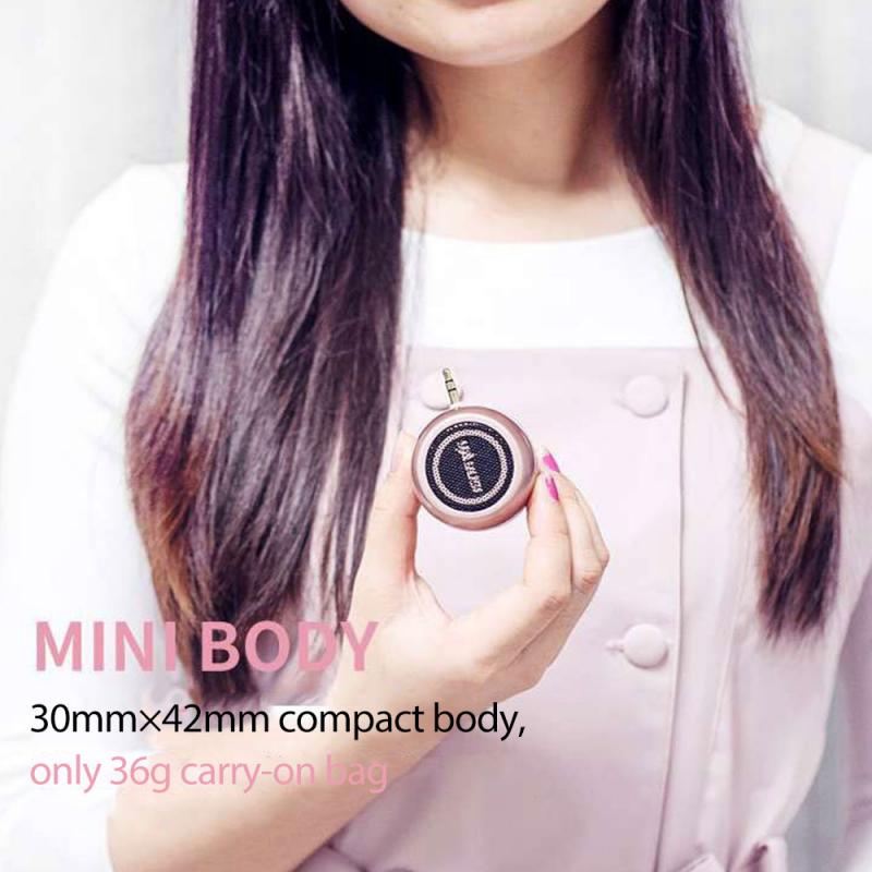 Bedrade Ronde Luidspreker Draagbare Speaker 3.5Mm Audio Jack In-Lijn Bedrade Luidsprekers Usb Opladen Voor Mobiele Telefoons Computers auto 'S