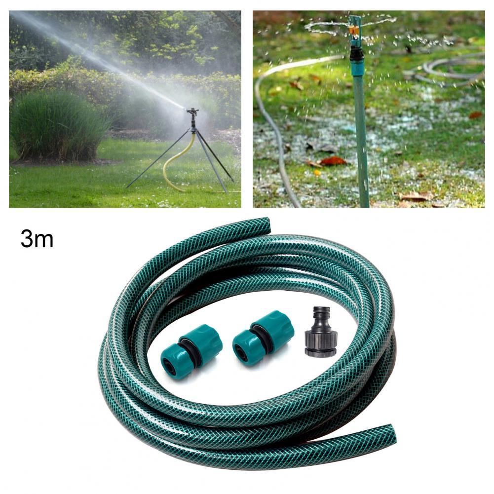 Manguera de agua de plástico antioxidante, tubo de alta presión portátil para jardín, de fácil operación, Flexible y de uso amplio, 1 Juego