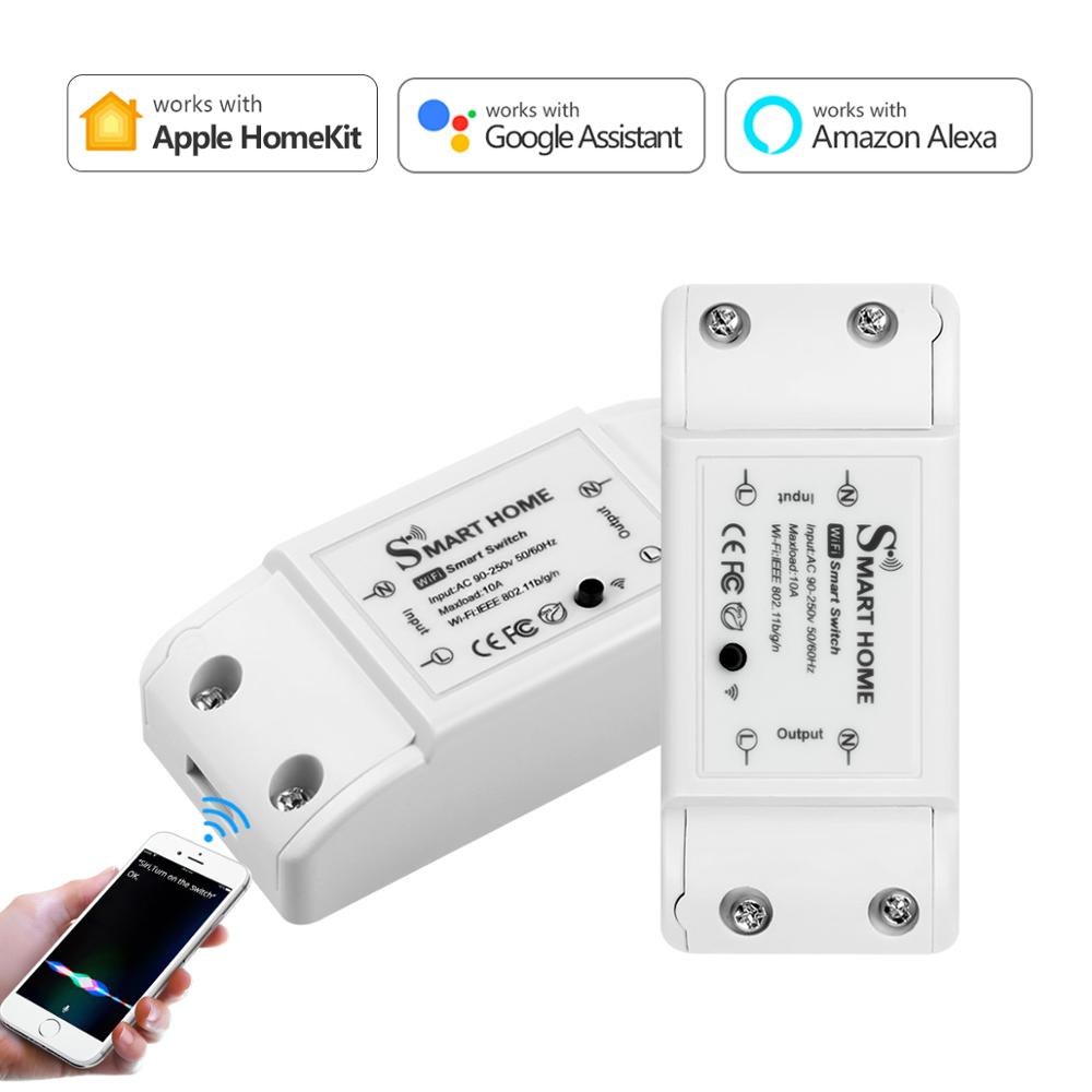 Tuya /Homekit DIY Smart Home Wifi Wireless Remote Switch LED Module Controller Switch Breaker for Alexa and Google Home