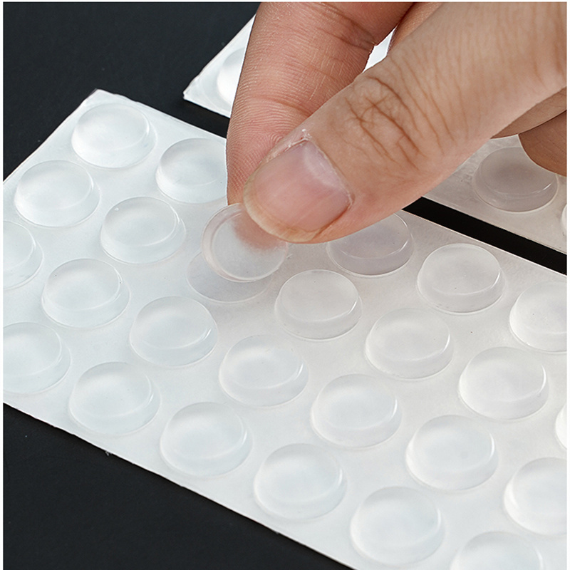 Transparante Pvc Crash Pad Transparante Zelfklevende Deur Stop Rubber Demping Bumper Kast Siliconen Meubelen Pad Protector