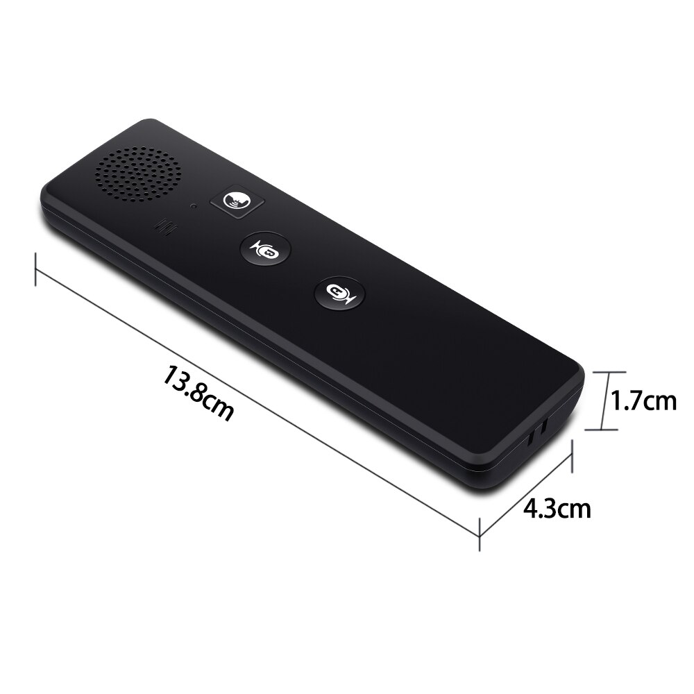 T3 Smart Voice Translator Multi-Languages Black Bluetooth-compatible Photo translation accurate translation and rapid response