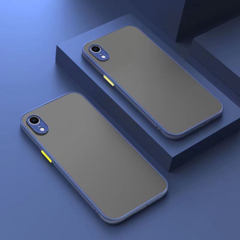 Custodia opaca antiurto per iphone xs max xr xs  x 6 6s 7 8 plus se se custodia rigida trasparente in silicone per pc: Cotone / Marrone