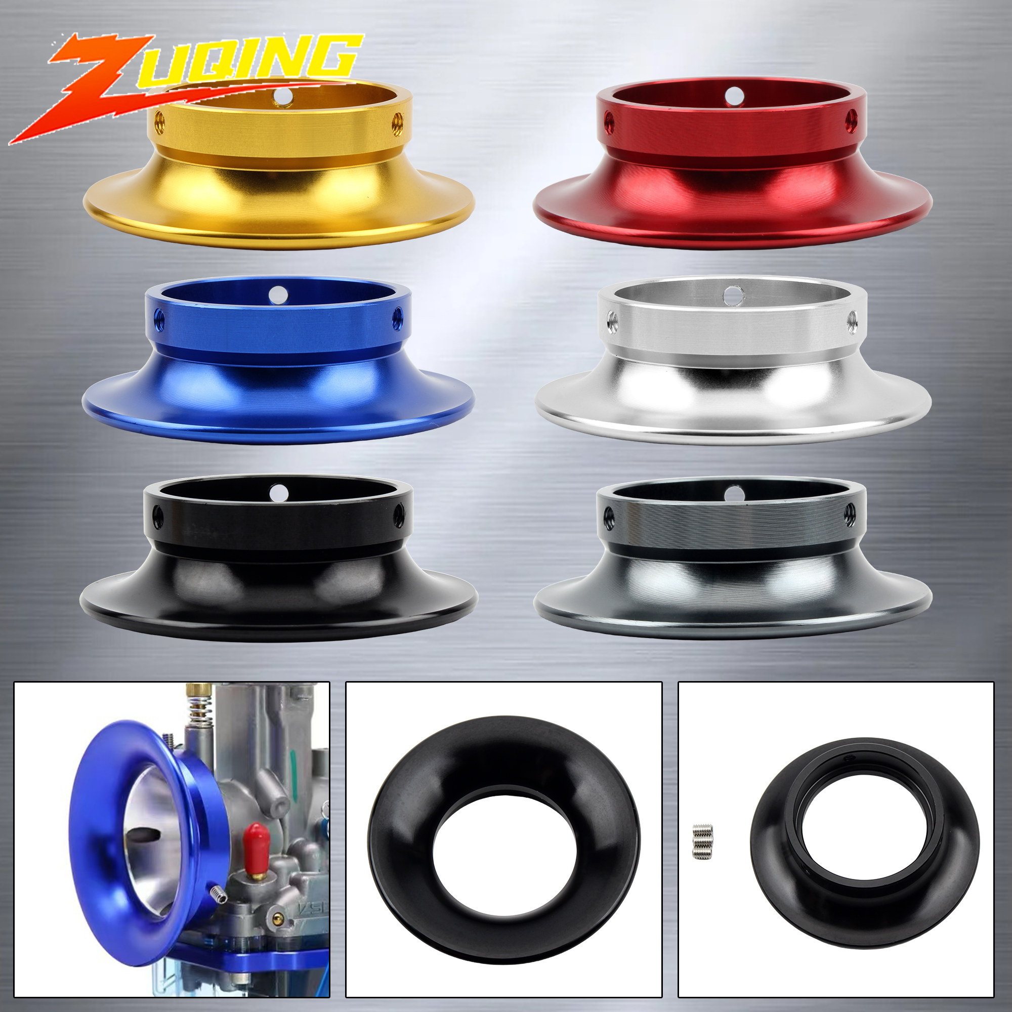40mm Motorfiets Carburateur Luchtfilter Trompet Motor Carburateur Luchtfilter Cup Hoorn Voor Dellorto PHBL PHBH Carb