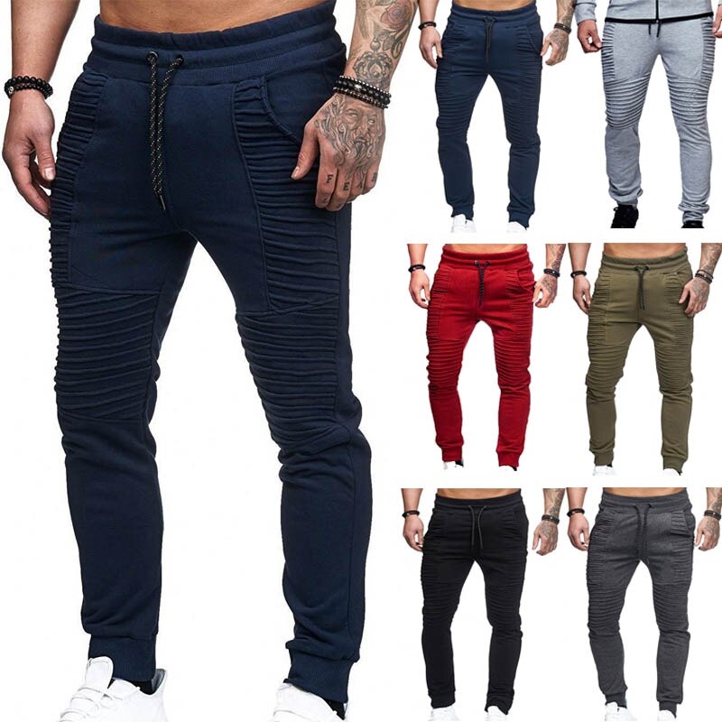 Joggingbroek heren gestreepte casual broek strakke joggingbroek effen lange joggingbroek hiphop streetwear heren broeken