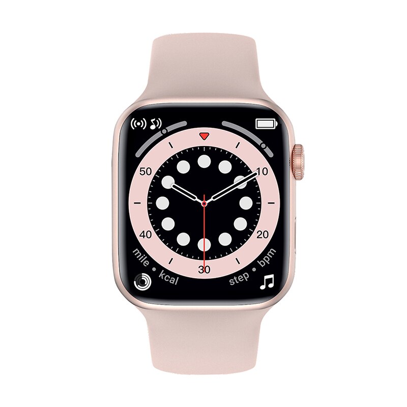 nouveauté S88 IWO 13 PRO montre intelligente femmes hommes série 6 jeux SmartWatch Bluetooth appel fréquence cardiaque ECG caméra à distance: rose gold