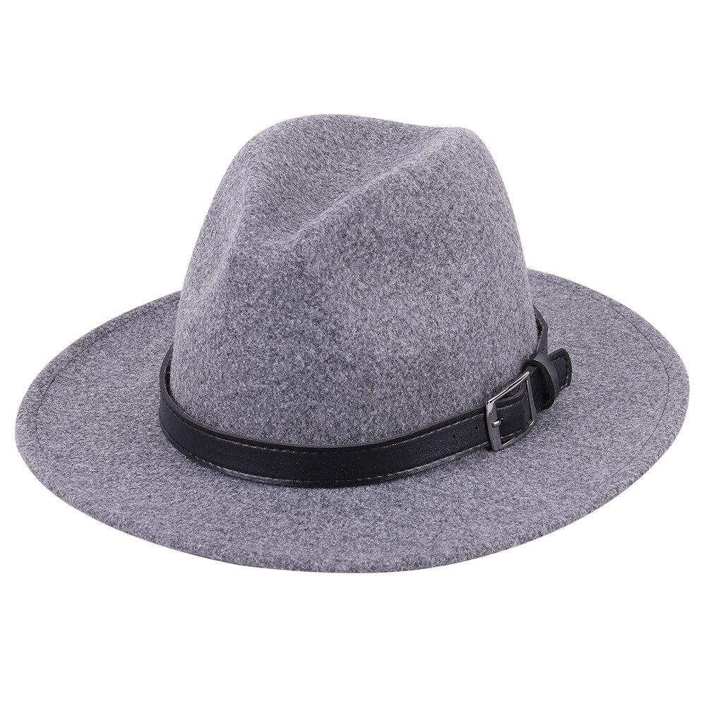 Klasyczny jazzowy kapelusz mały wiosenny i jesienny damski kaszmirowy cylinder kawy z brytyjskim męprzejrzeć kapeluszem: ciemny szary