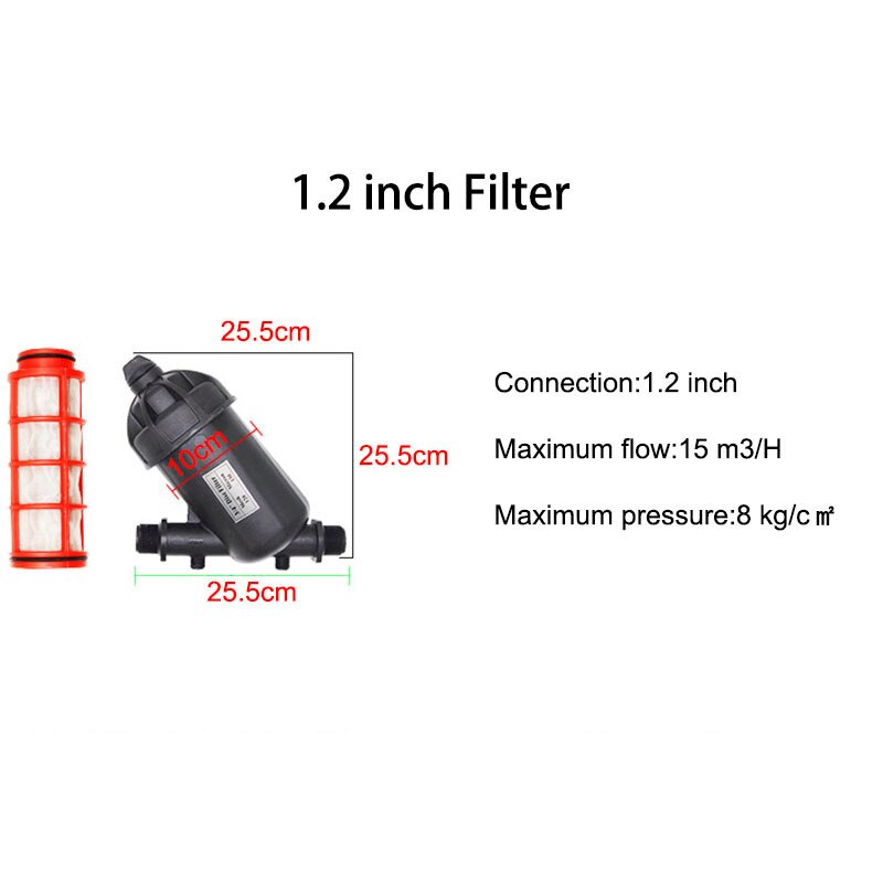 Tuin Watering Metalen Net Filter Screen Spuit 3/4/1/1.2/1.5/2 Inch 120 Mesh Tuinieren Druppelirrigatie Filters Fontein Gereedschap: 1.2 inch filter