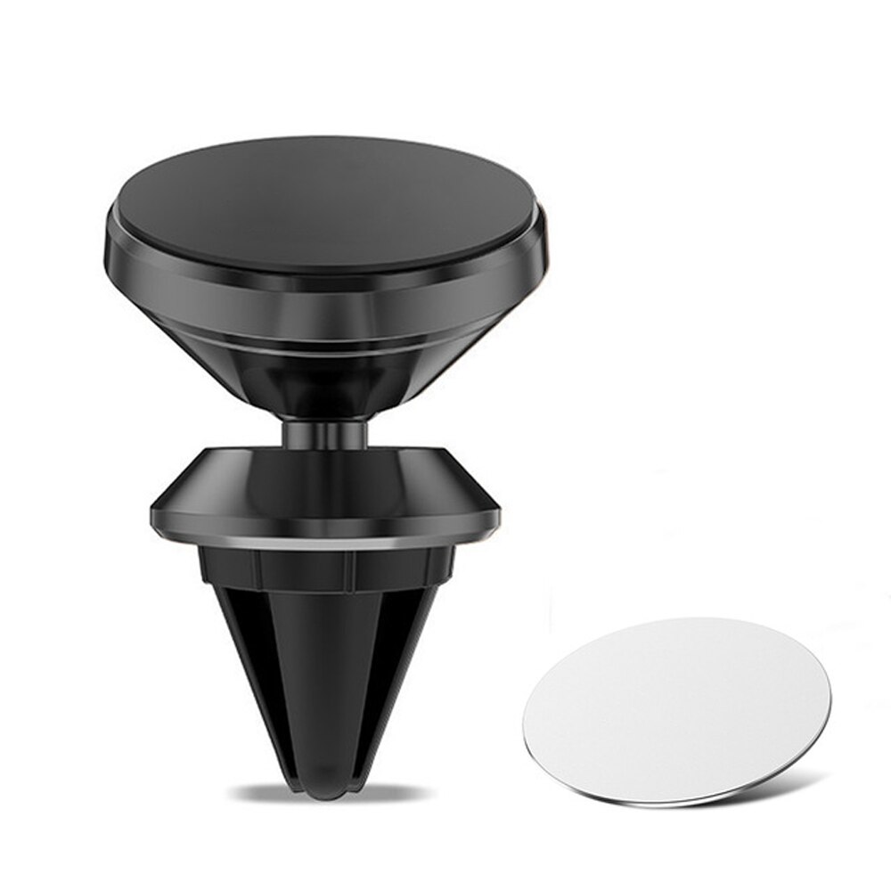 Magnetic Car Phone Holder Dashboard Phone Holder Stand Bracket For IPhone xs max For Huawei P20 Lite Magnet Air Vent Grip Mount: D-Black