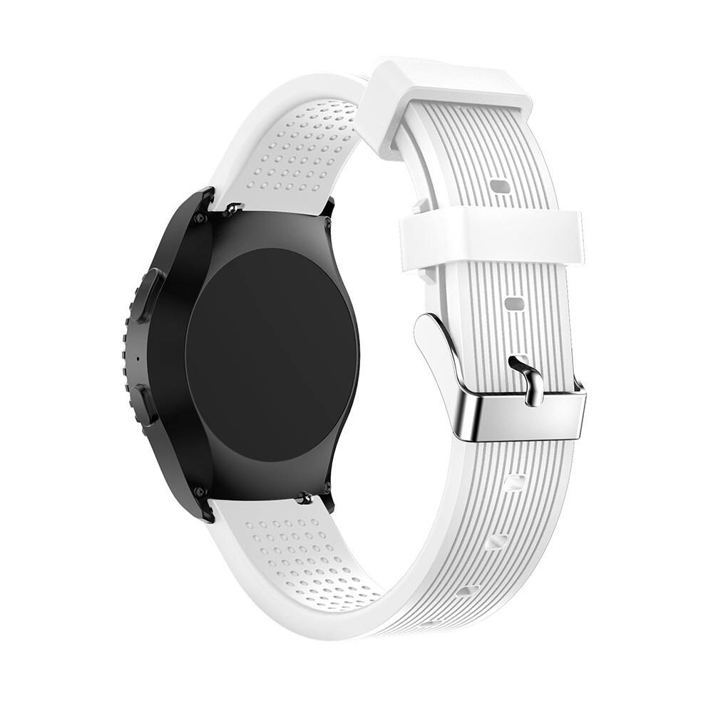 Soft Silicone watchband For Samsung Gear Sport 20mm Replacement Wristband Strap for Samsung Gear S2/S4 Classic smart Accessories: white