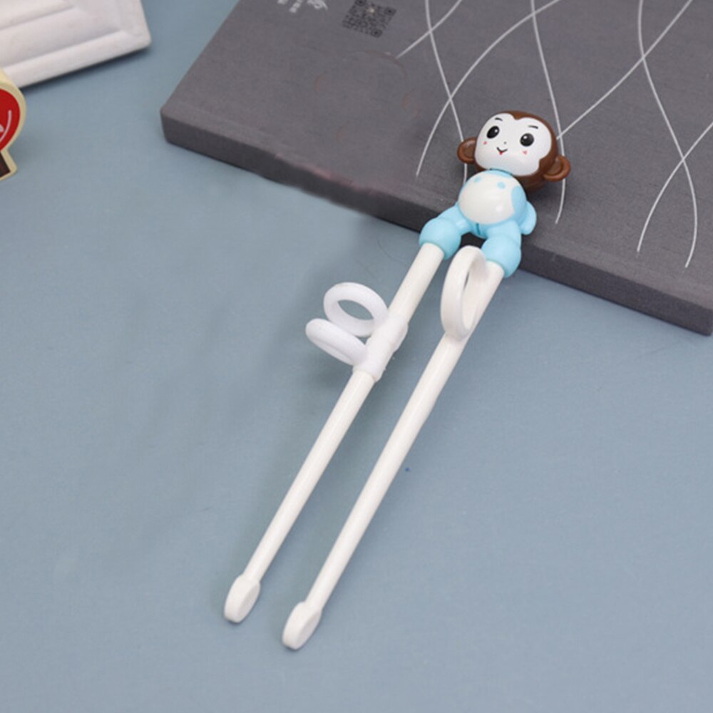 Creatieve Baby Training Eetstokjes Cartoon Aap Konijn Bee 3D Dier Hoofd Leren Eetstokje Kinderen Veiligheid Servies Bestek: 06