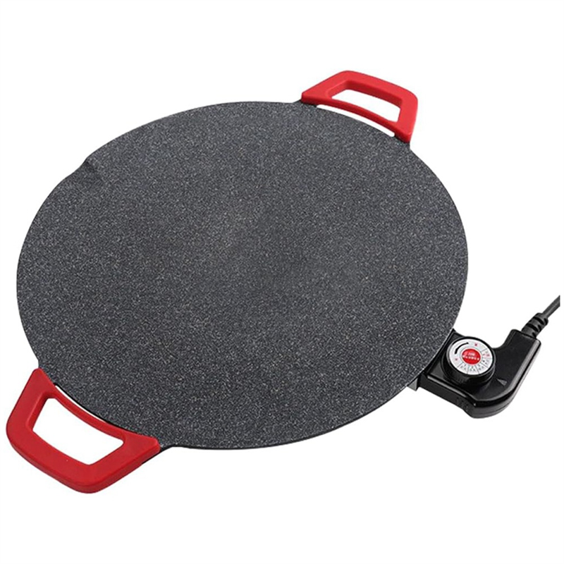 -ESTR Piastra elettrica Senza fumo Griglia per barbecue elettrica Vassoi da forno Piastra da cucina antiaderente Pancake Maker Spina europea: Default Title