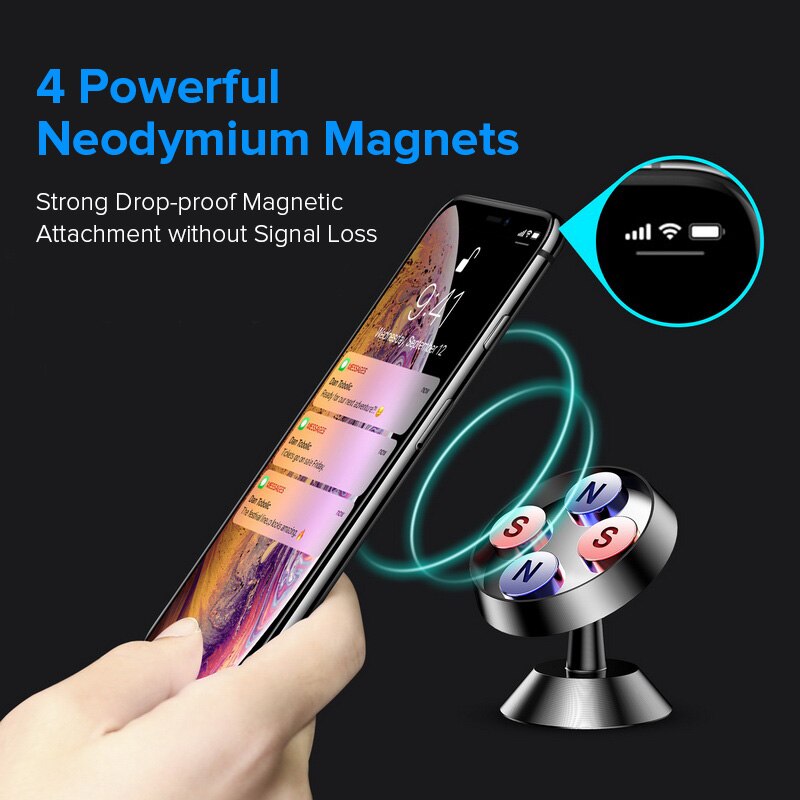 GETIHU Magnetic Car Phone Holder Universal Mobile Cell Air Vent Mount 360 Magnet GPS Stand For iPhone 11 Pro X MAX 6 7 8 Xiaomi