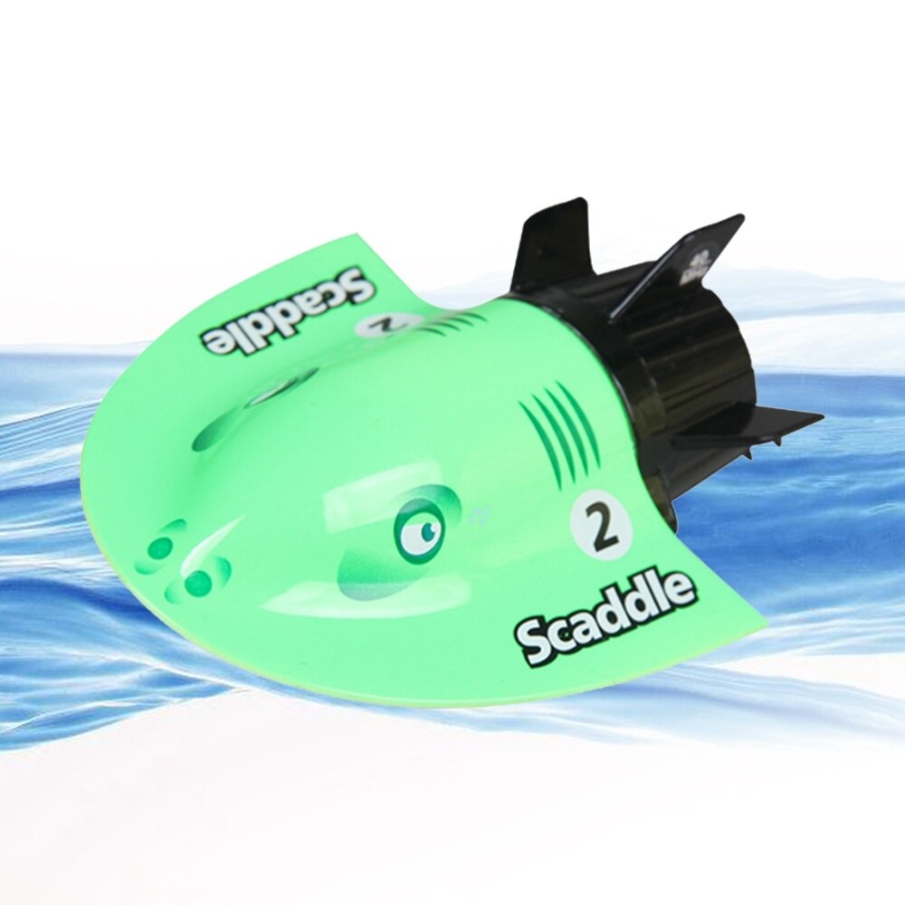 Mini elektrisk radio ubåd fjernbetjening racerbåd skib ubåd legetøj cool vandlegetøj (grøn): Default Title