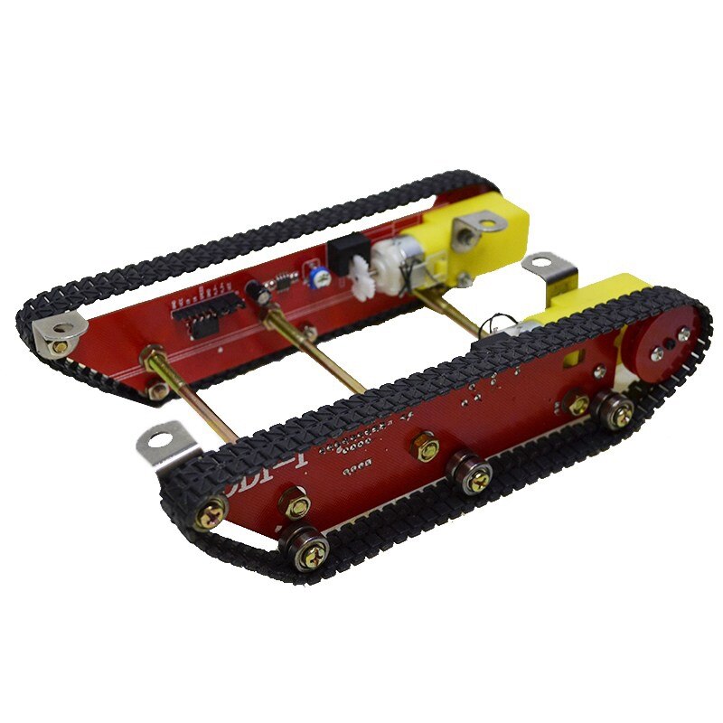 Smart Robot Tank Car Chassis Kits Caterpillar Crawler Chassis Track Geïntegreerde Motor Dd1-1 Voor Ard