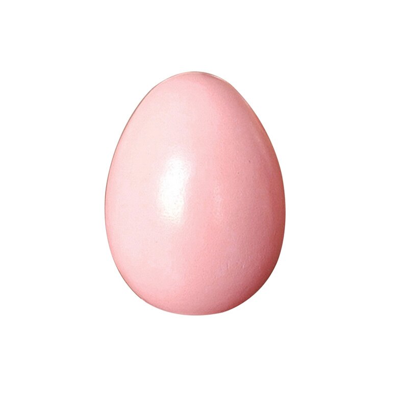 Casa de juego de huevos de imitación de madera, grafiti pintado artesanal, huevo de Pascua, simulación de cocina, juguetes para niños, para niños, 1 Uds.: Pink 1PCS