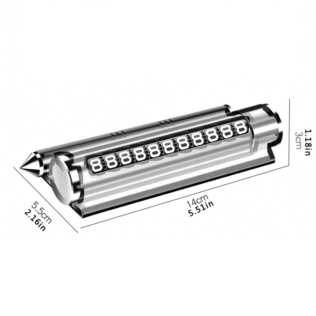 Vehicle Temporary Parking Sign Multifunctional Aroma Bracket Metal Parking Sign Temporary Parking Number Sign Safety Hammer
