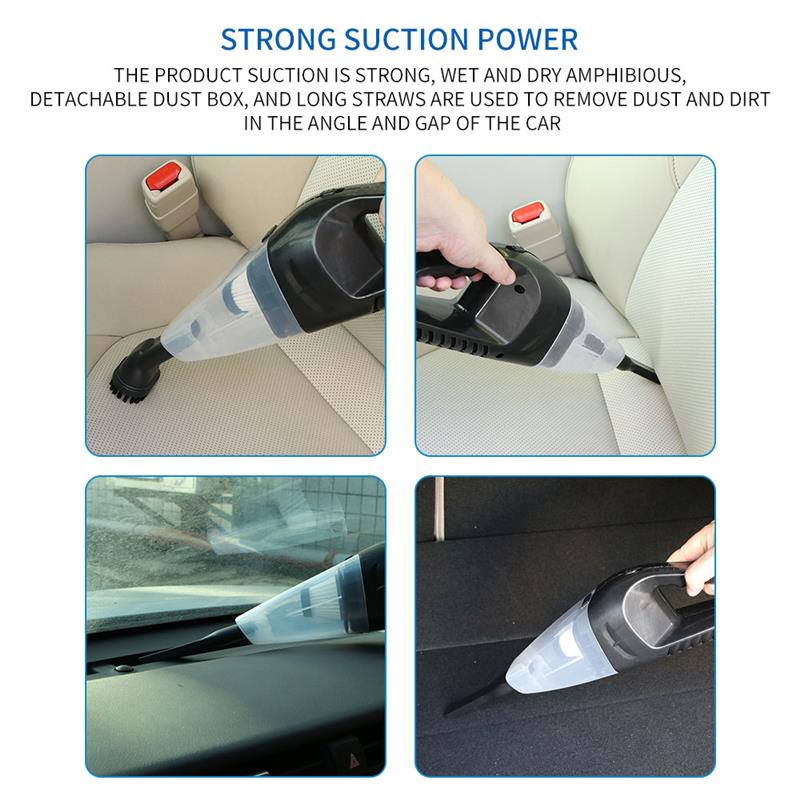 Portable Car Handheld Vacuum High Power Cordless Handheld USB Rechargeable Car Cleaner Hand Held Vehicle Vacuum Cleaner