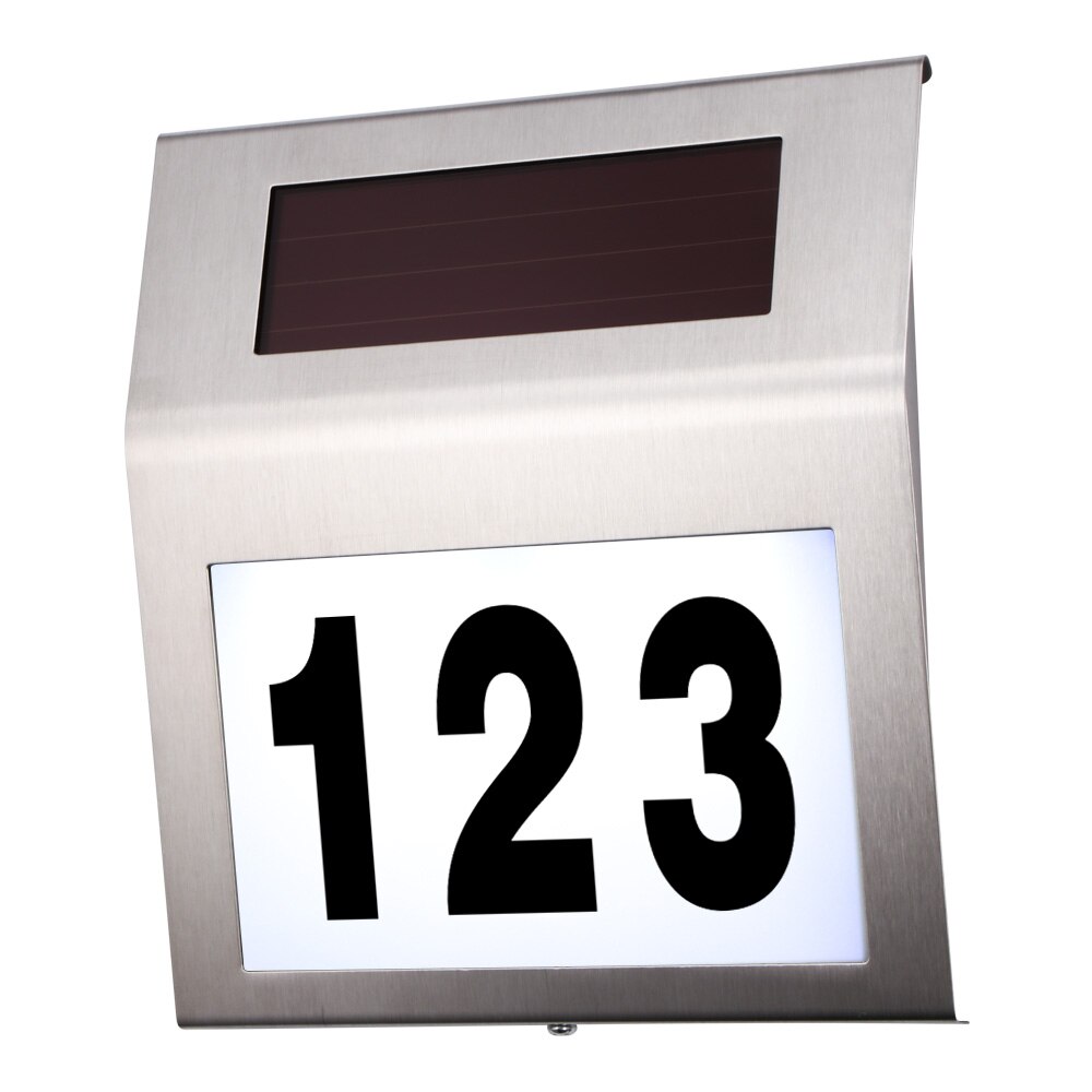 House Number Outdoor Motion Sensor Door Number Light Home Letter Number Stickers Solar Waterproof Wall Lamp Door Number