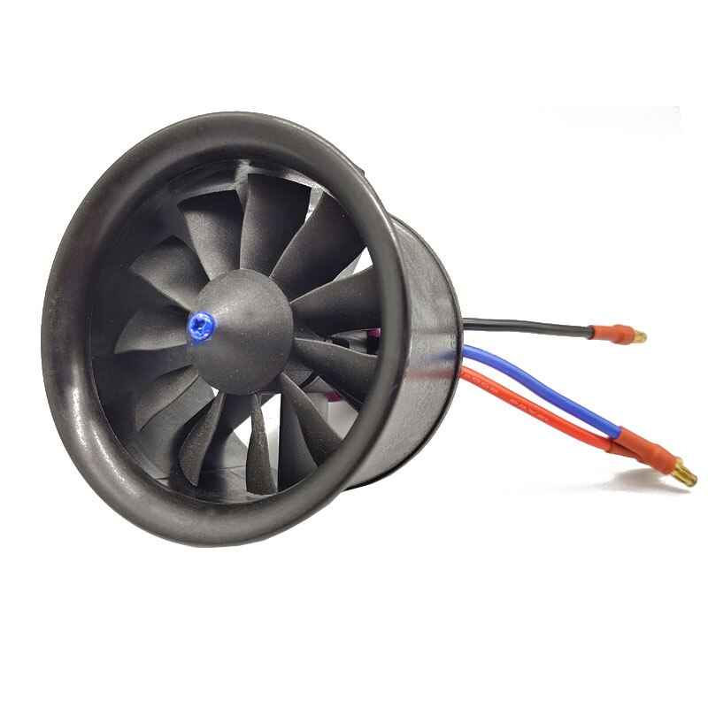 Hobbyhh 50A ESC And 64mm EDF Plane with 11 blades ducted fan 4S 3500KV motor or 3S 3900KV suit for rc jet airplane 64