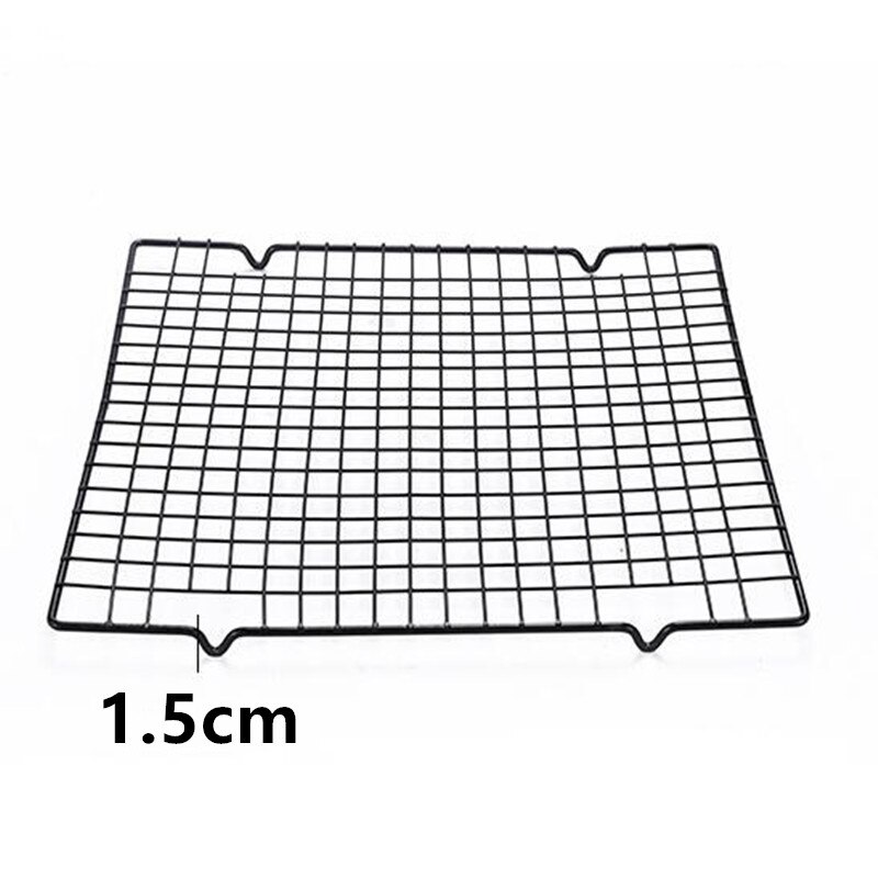 1pc rustfritt stål rist kjølebrett kake matte stativ stekeovn kjøkken baking pizza brød grille cookie kjeksholder hylle