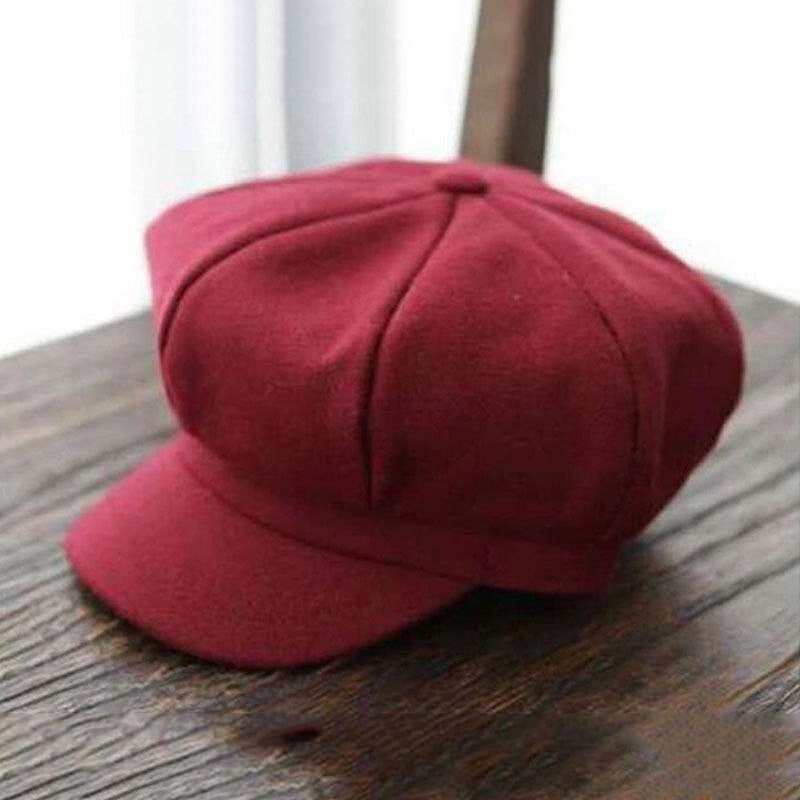 Crianças menino menina boina macia boné cúpula octogonal chapéu de beisebol casquette bebê chapéus