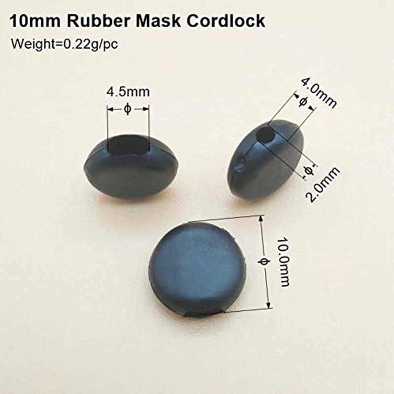 Koord Sloten Siliconen Schakelt Voor Koortjes Elastische Koord Richter Non Slip Stopper (200Pcs Gemengde Verpakking)