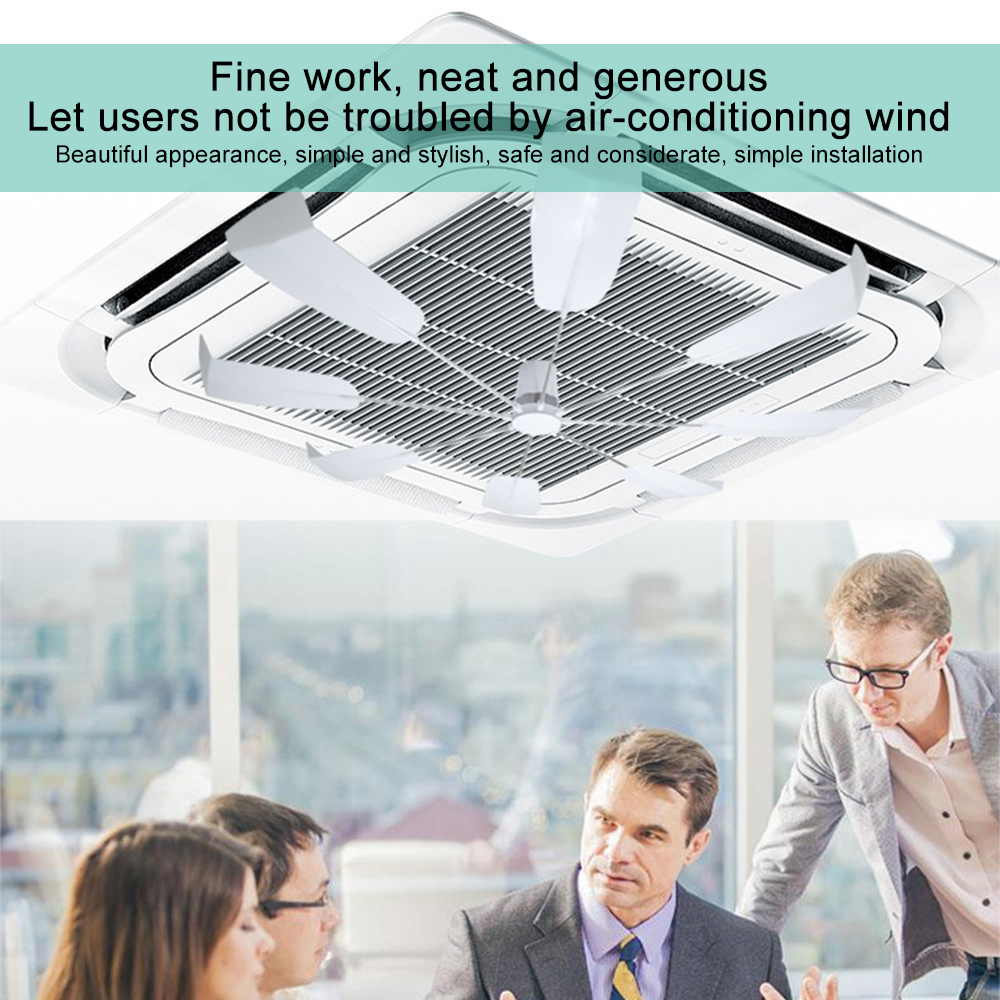 Windshield of Central Air Conditioning Deflector Prevent Blow Baffle Cover 360 Wind Direction Air Cooled Baffle for Home Office