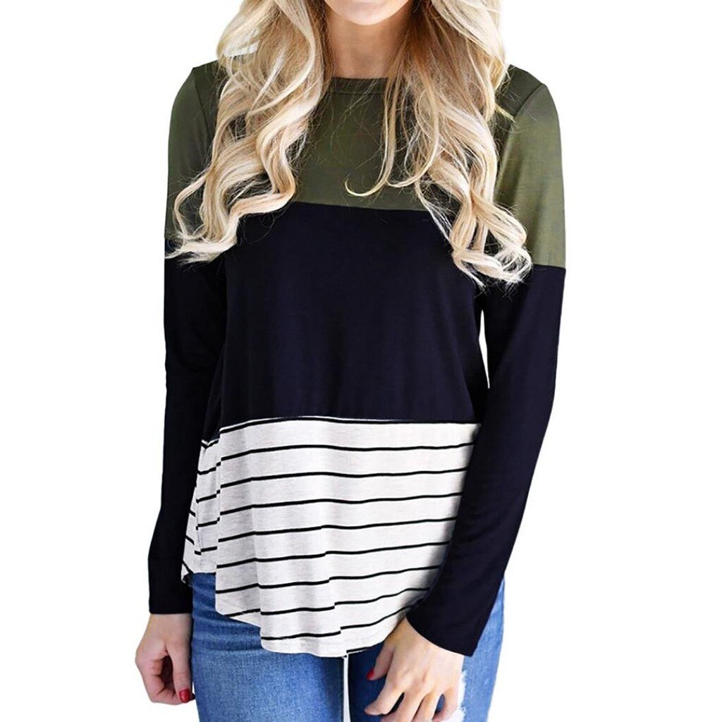 Mammaklänningar gravid kvinna kläder kvinnor mamma långärmad randiga amningströjor t-shirt för amning  a1