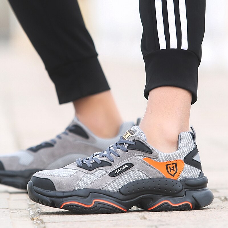 Männer und frauen Sicherheit Schuhe Arbeit Turnschuhe Stahl Kappe Kappe Lässig Männlichen Schuh Plus Größe JOY-228