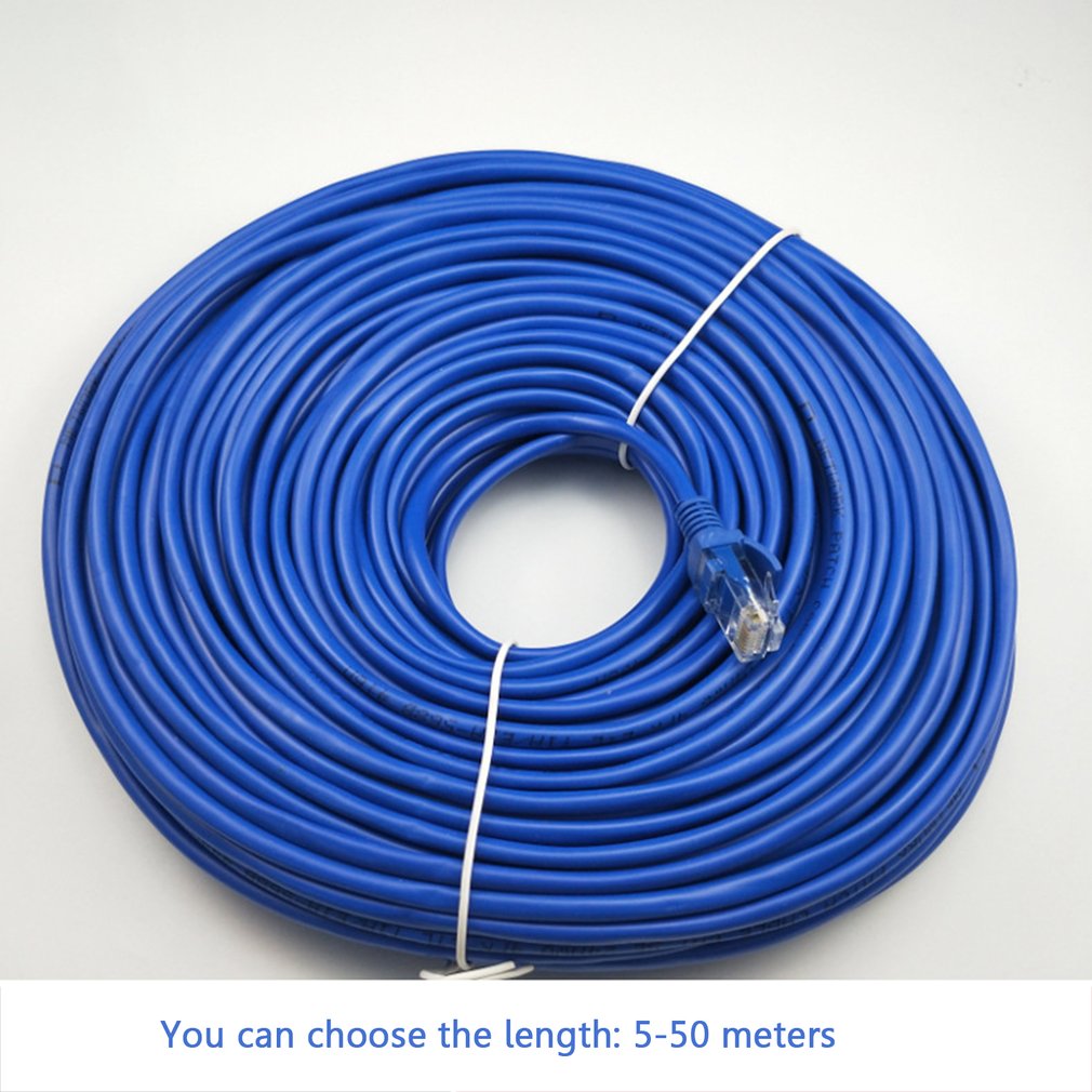 5/10/15/20/25/30/50 CAT5 100M RJ45 Ethernet Kabels Connector Ethernet Internet netwerk Kabel Cord Wire Lijn Blauw Rj 45 Lan CAT5